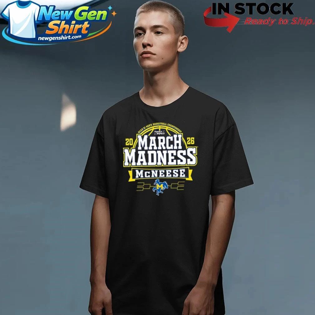 McNeese State Cowboys Blue 2026 Men’s Basketball March Madness Bound Shirt