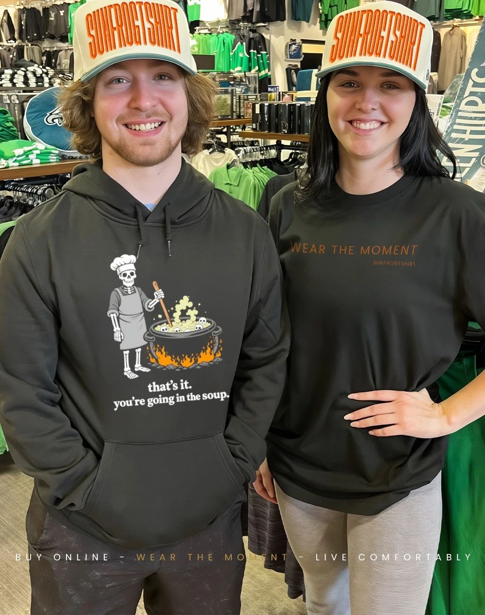 Skeleton cauldron that’s it you’re going in the soup shirt