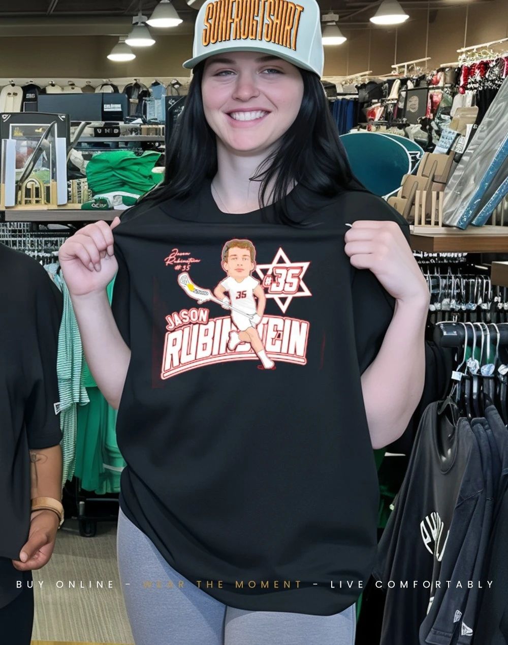 Jason Rubinstein Rhodes Lacrosse caricature 2026 shirt