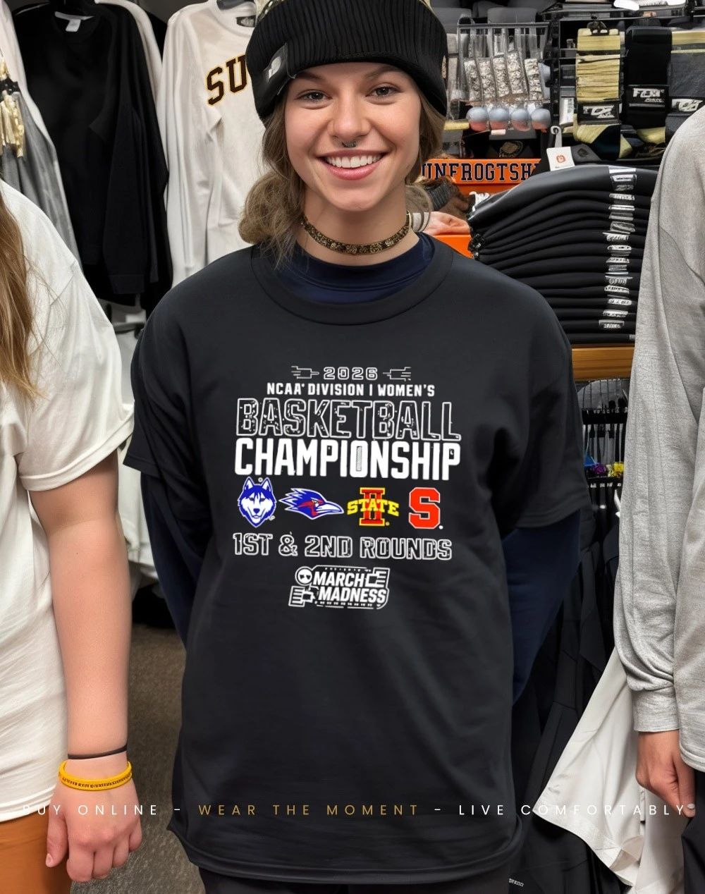 Four Teams 2026 NCAA DI Women’s Basketball Championship 1st and 2nd Rounds Storrs Ct March Madness shirt