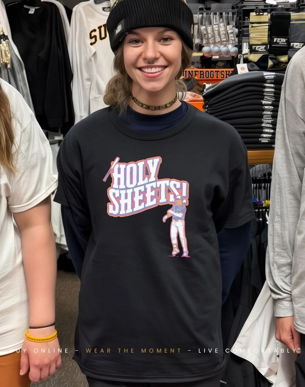 Holy Sheets Baseball Energy cartoon shirt