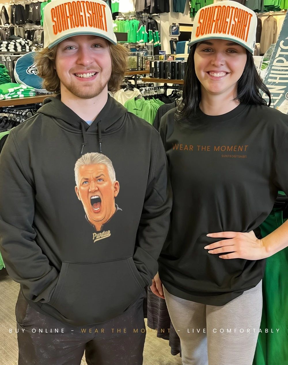 Purdue Boilermakers Coach Painter Big Head shirt