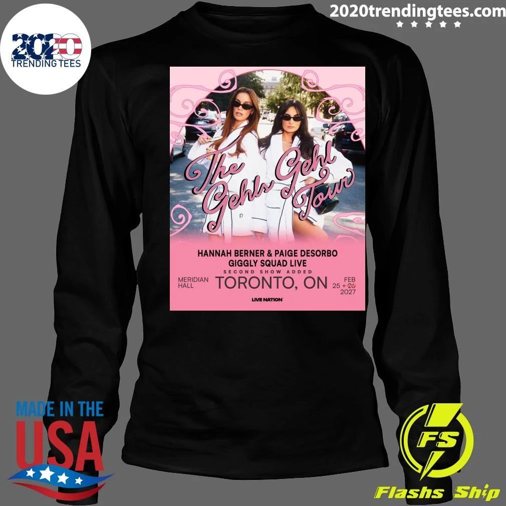 The Gehls Gehl Tour Meridian Hall, Toronto, ON Feb 25, 26 2027 Shirt