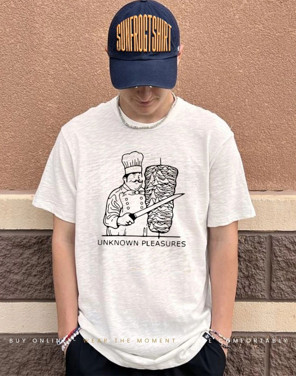 Unknown Pleasures Kebab Joy Division Parody shirt