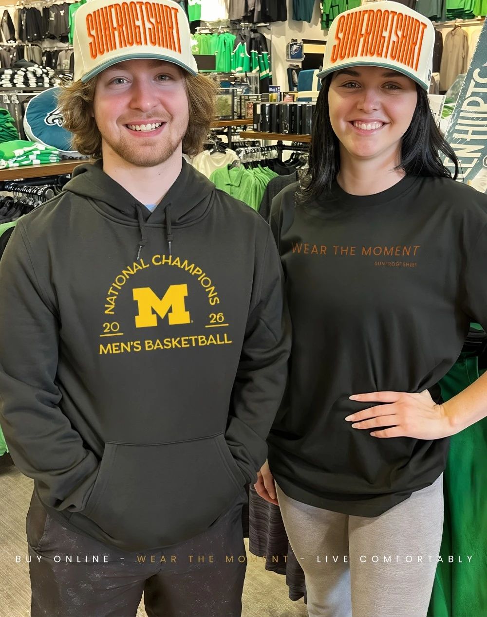 Michigan Men’s Basketball 2025-2026 National Champions Arch shirt