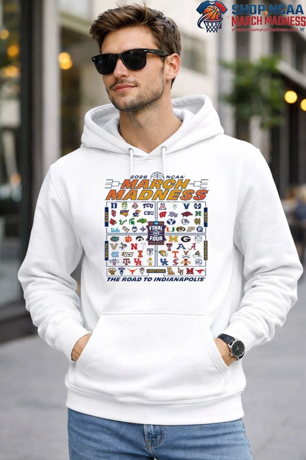 2026 NCAA March Madness 68-Team The Road To Indianapolis T Shirt