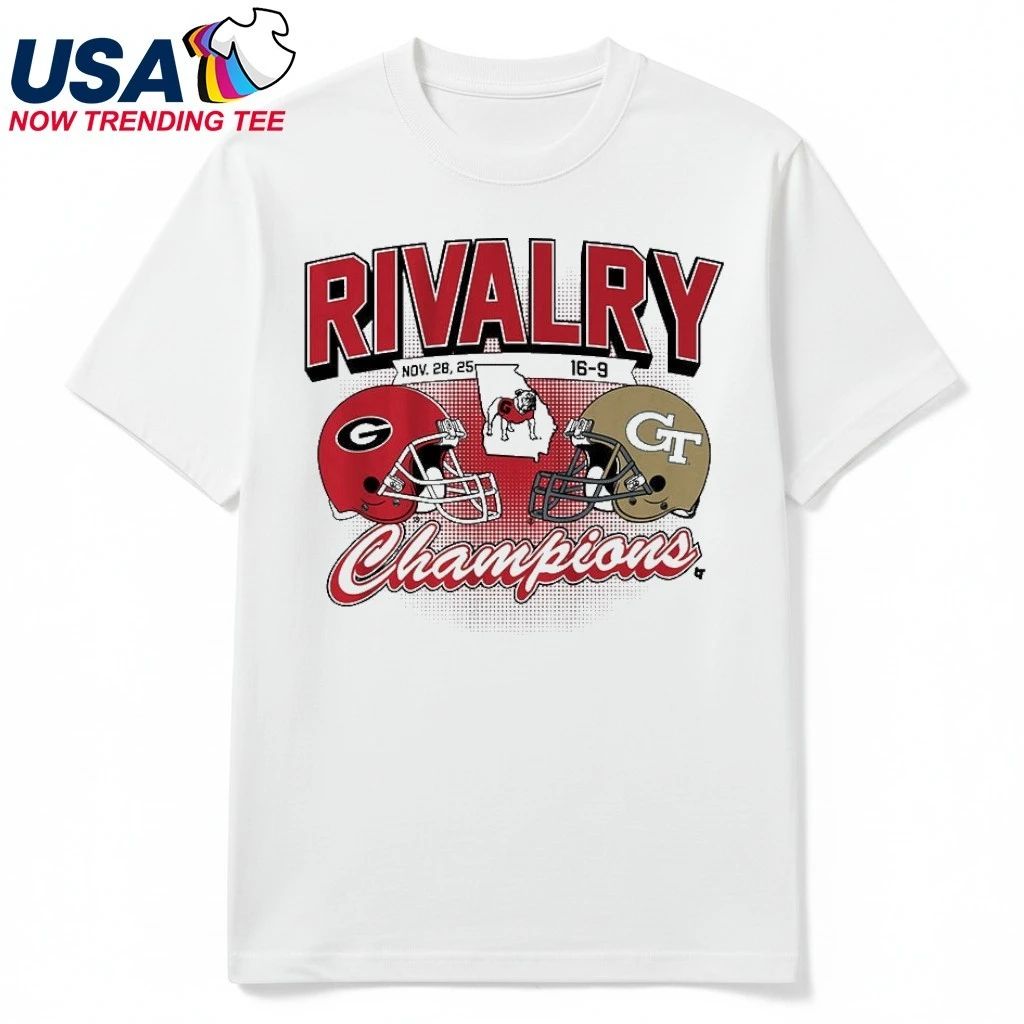 Georgia Bulldogs Beat Georgia Tech Yellow Jackets Rivalry Champions 2025 Shirt