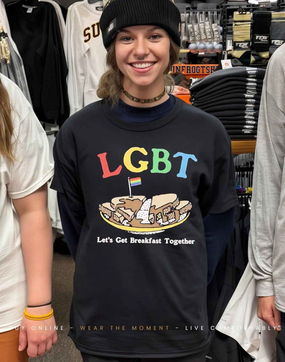 LGBT let’s get breakfast together shirt
