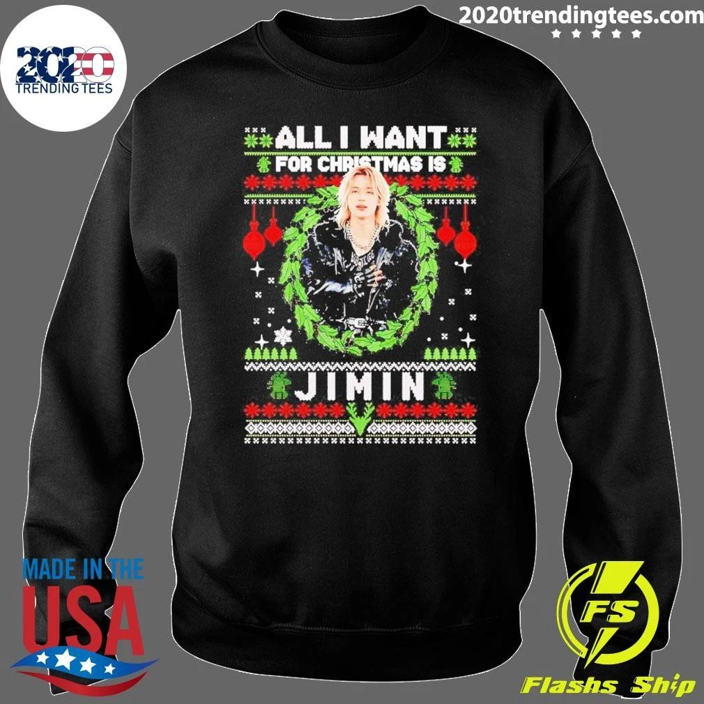 All I Want For Christmas Is Jimin Bts K-Pop Sweater Shirt