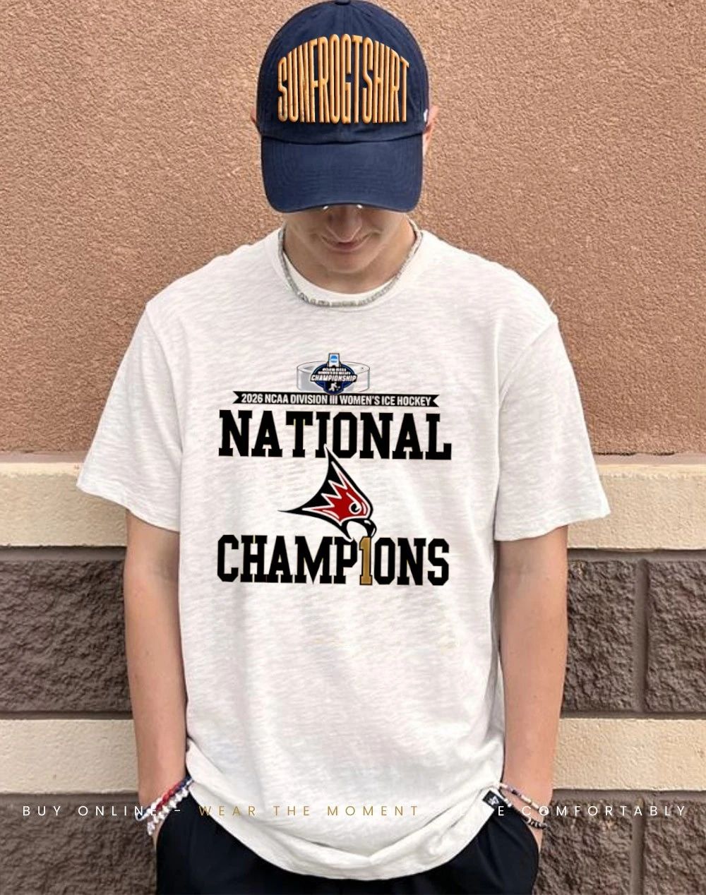 UW–River Falls Falcons 2026 Division III Women’s Ice Hockey National Champions shirt