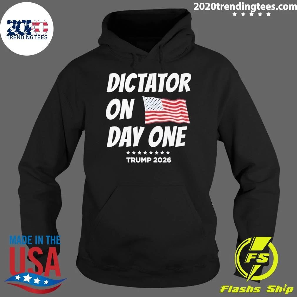 Trump Dictator On Day One Flag USA 2026 Shirt