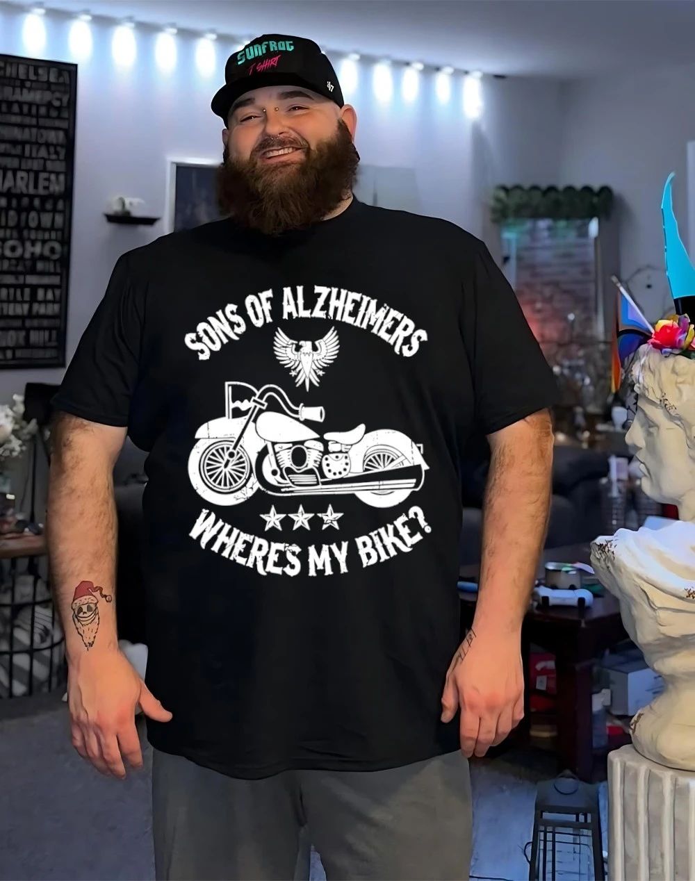 Sons of Alzheimers where my bike shirt