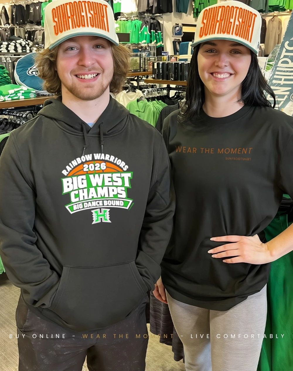 Hawaii Rainbow Warriors 2026 Big West Champs Big Dance Bound shirt