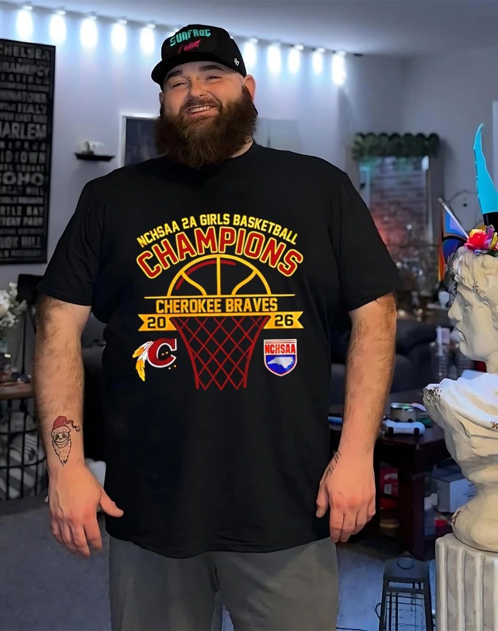 Cherokee Braves NCHSAA 2A Girls Champions 2026 shirt