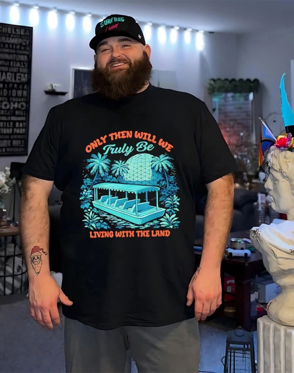 Only then will we truly be living with the land shirt