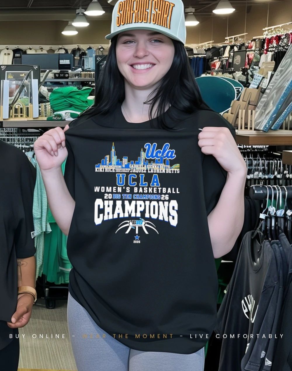 Ucla Women’s Basketball 2026 Big Ten Champions city skyline shirt