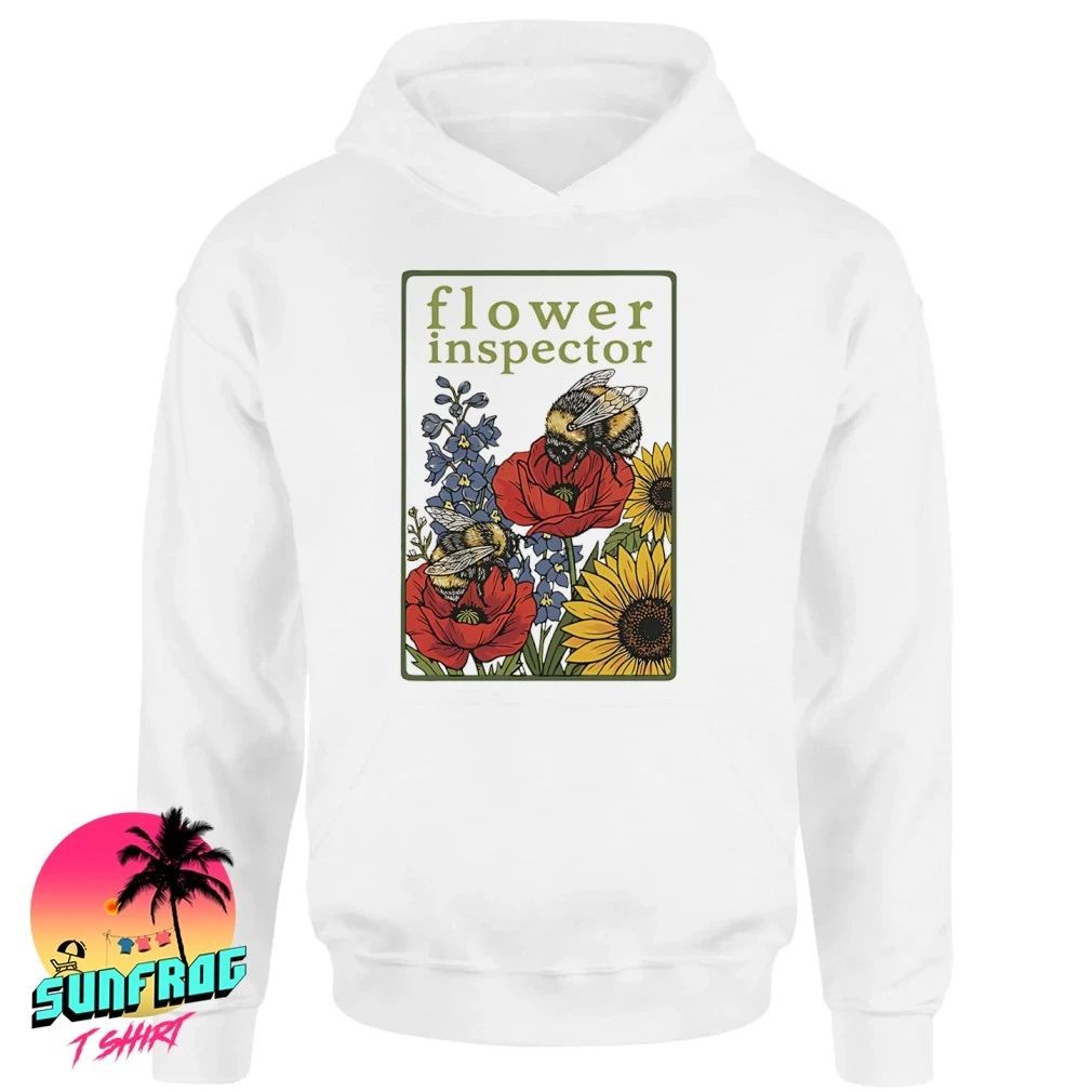 Bee flower inspector graphic shirt