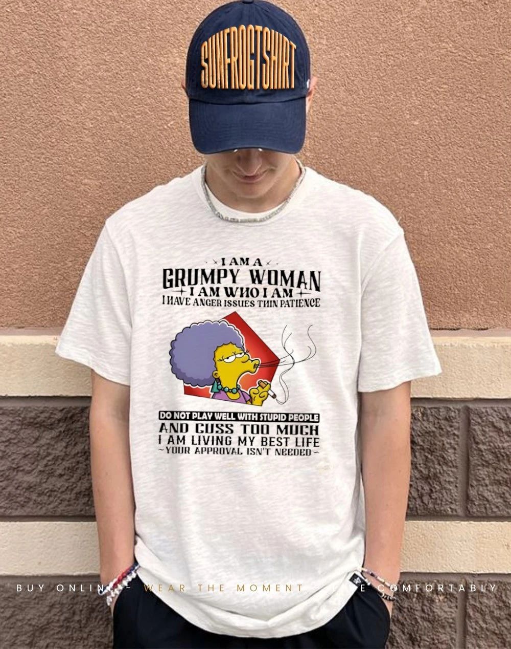 I am a grumpy woman I am who I am and cuss too much I am living my best life shirt