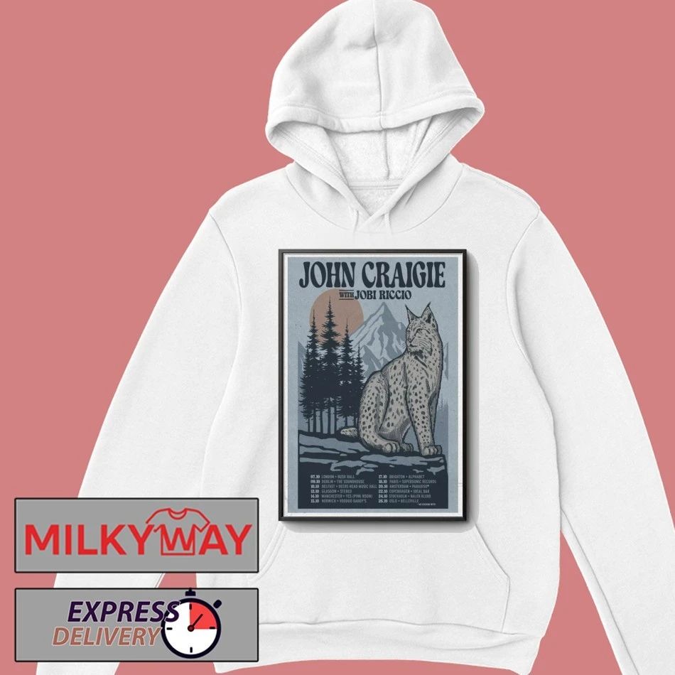 LIMITED Poster Jobi Riccio x John Craigie Tour 2026 shirt