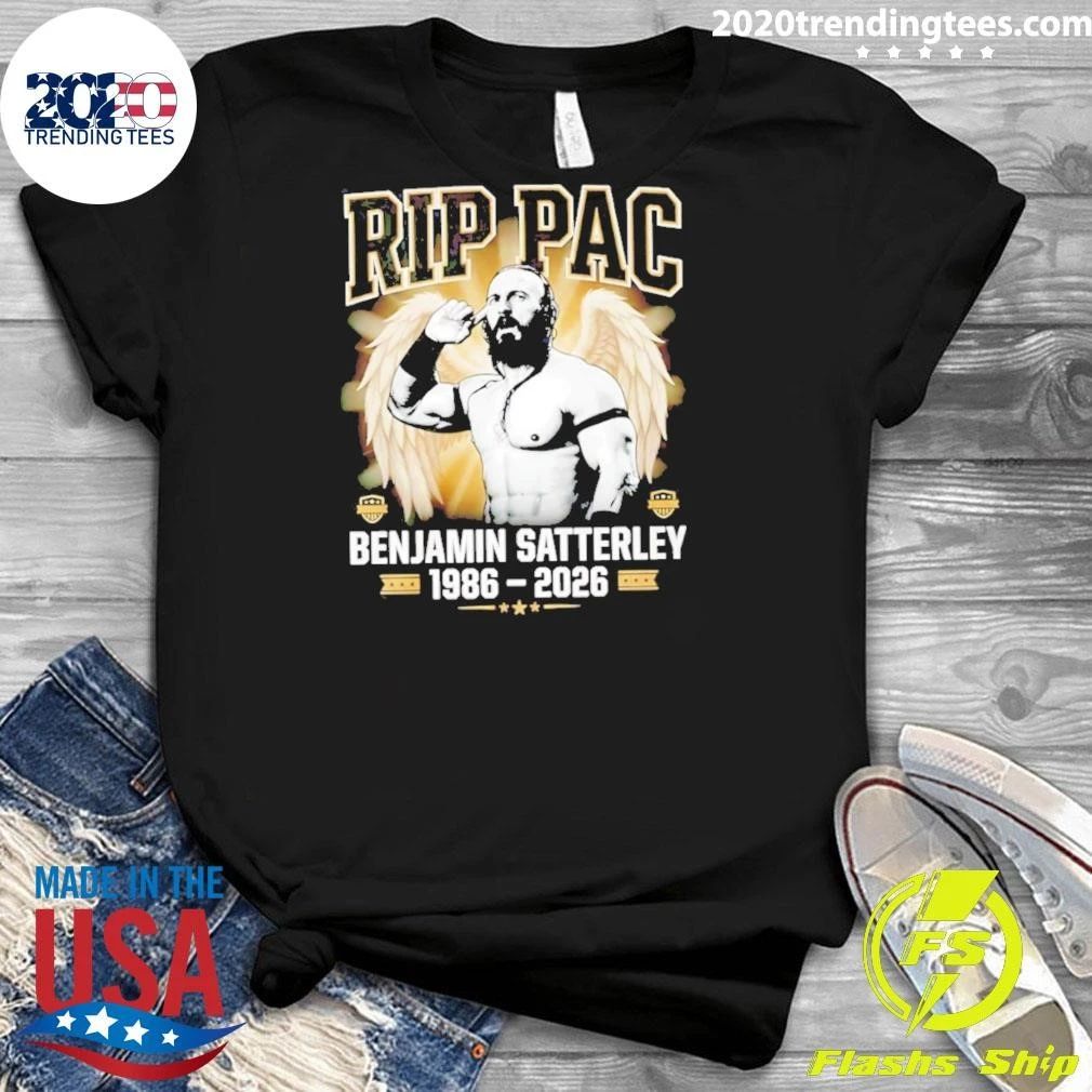 Rip Pac Benjamin Satterley 1986 2026 Memorial Wrestling Tribute Shirt