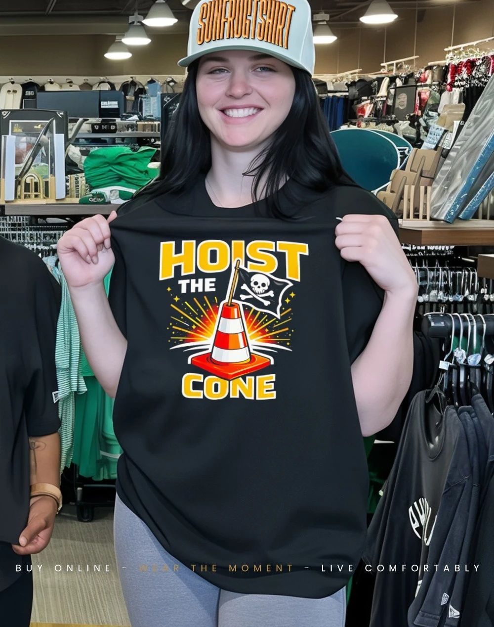 Hoist The Cone Pittsburgh Pirates Meme Traffic Cone shirt