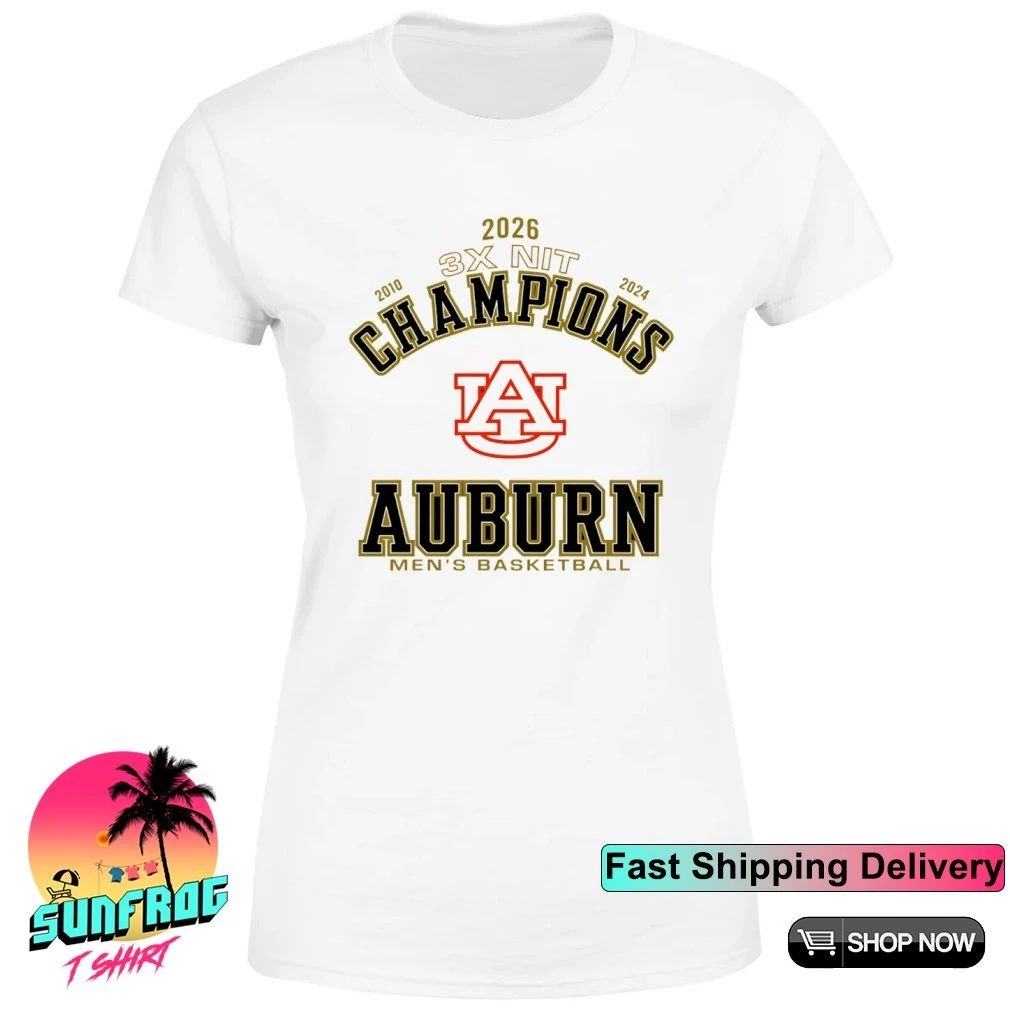 Auburn Tigers Men’s Basketball 3x NIT Champions 2026 shirt