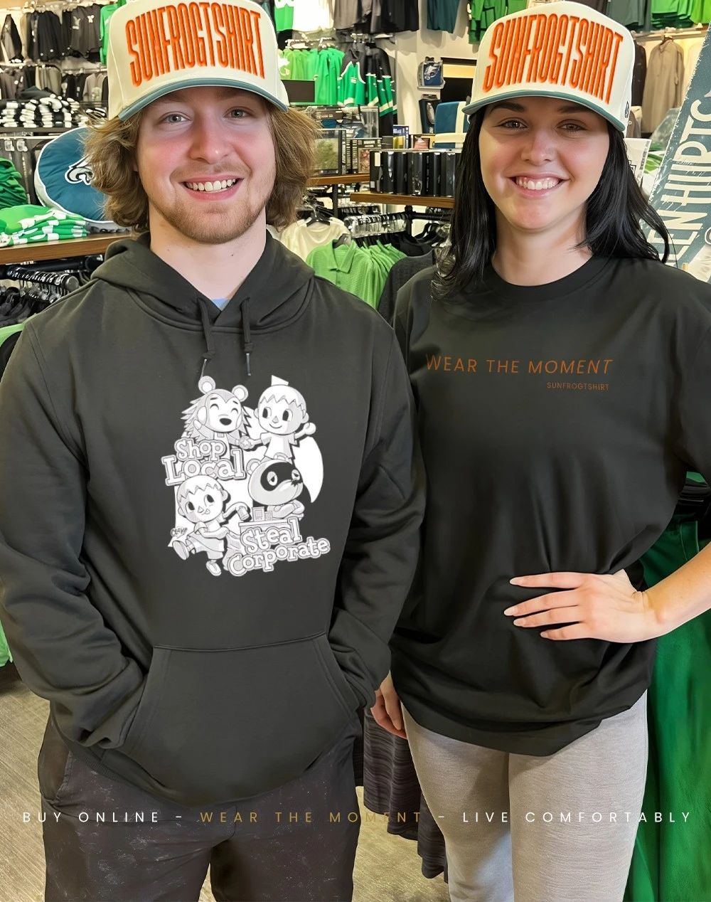 Shop Local Steal Corporate Clay cartoon shirt