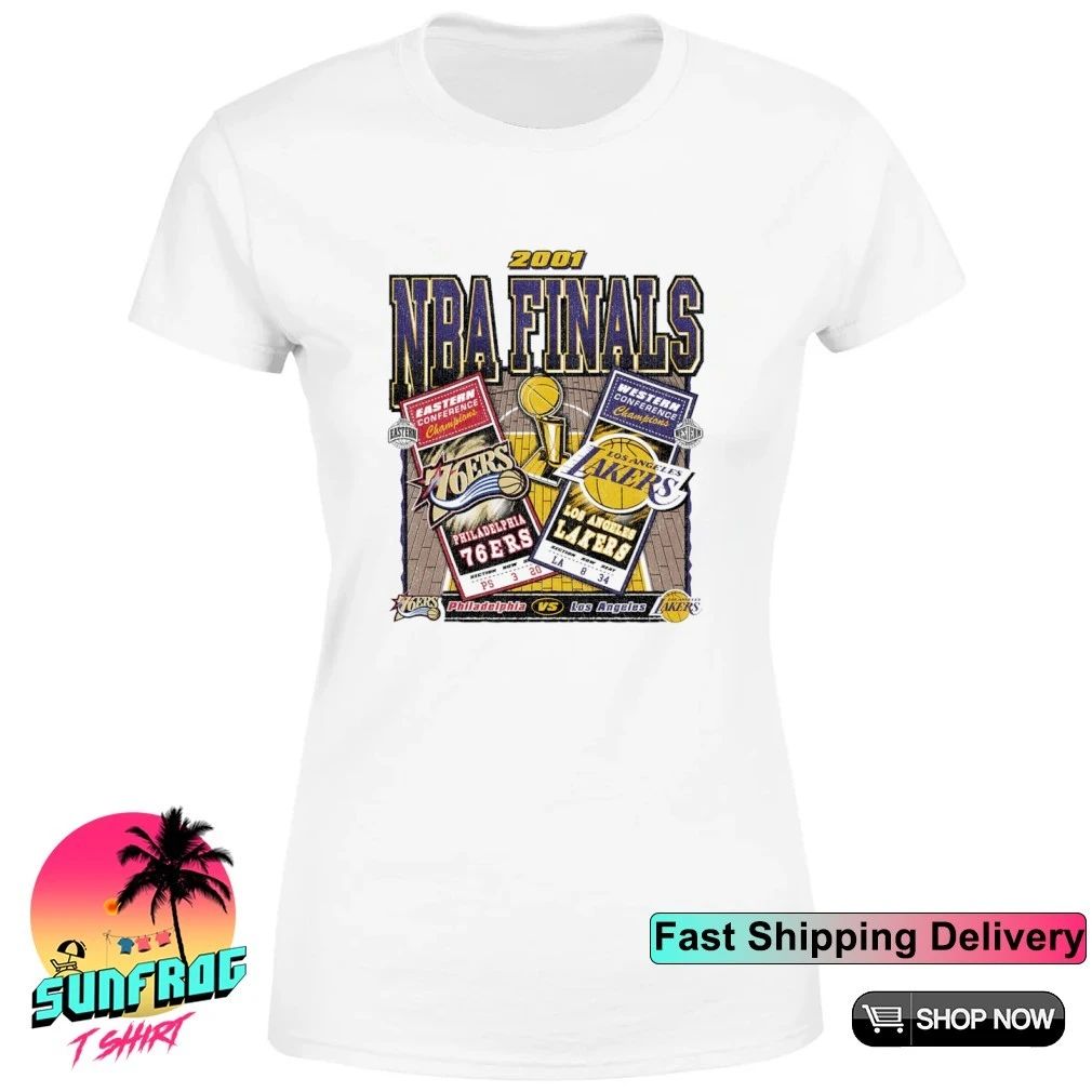 Philadelphia 76ers Vs Los Angeles Lakers Nba Finals Dueling Court Matchup shirt