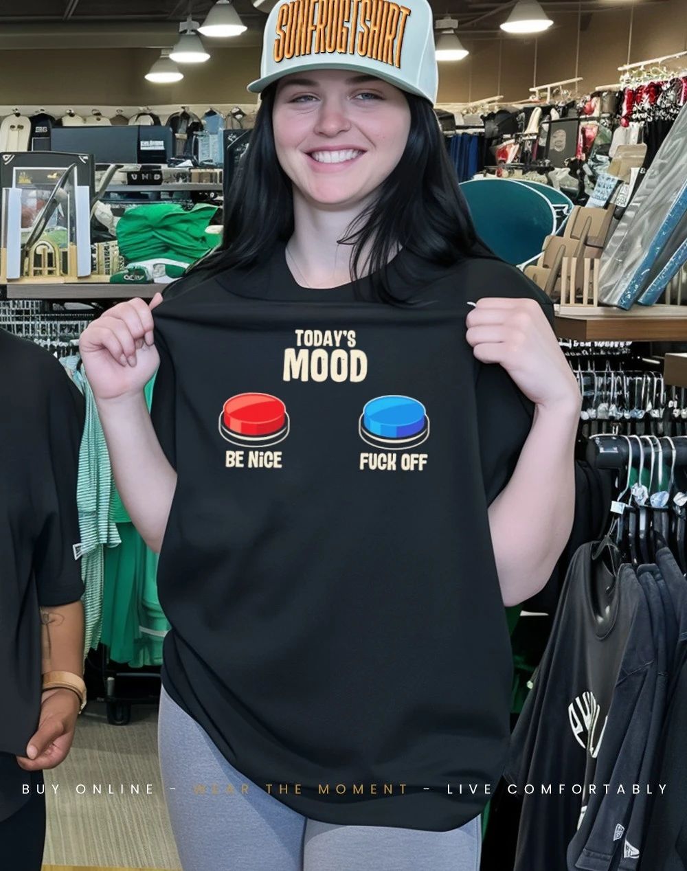 Today’s mood be nice fuck off shirt