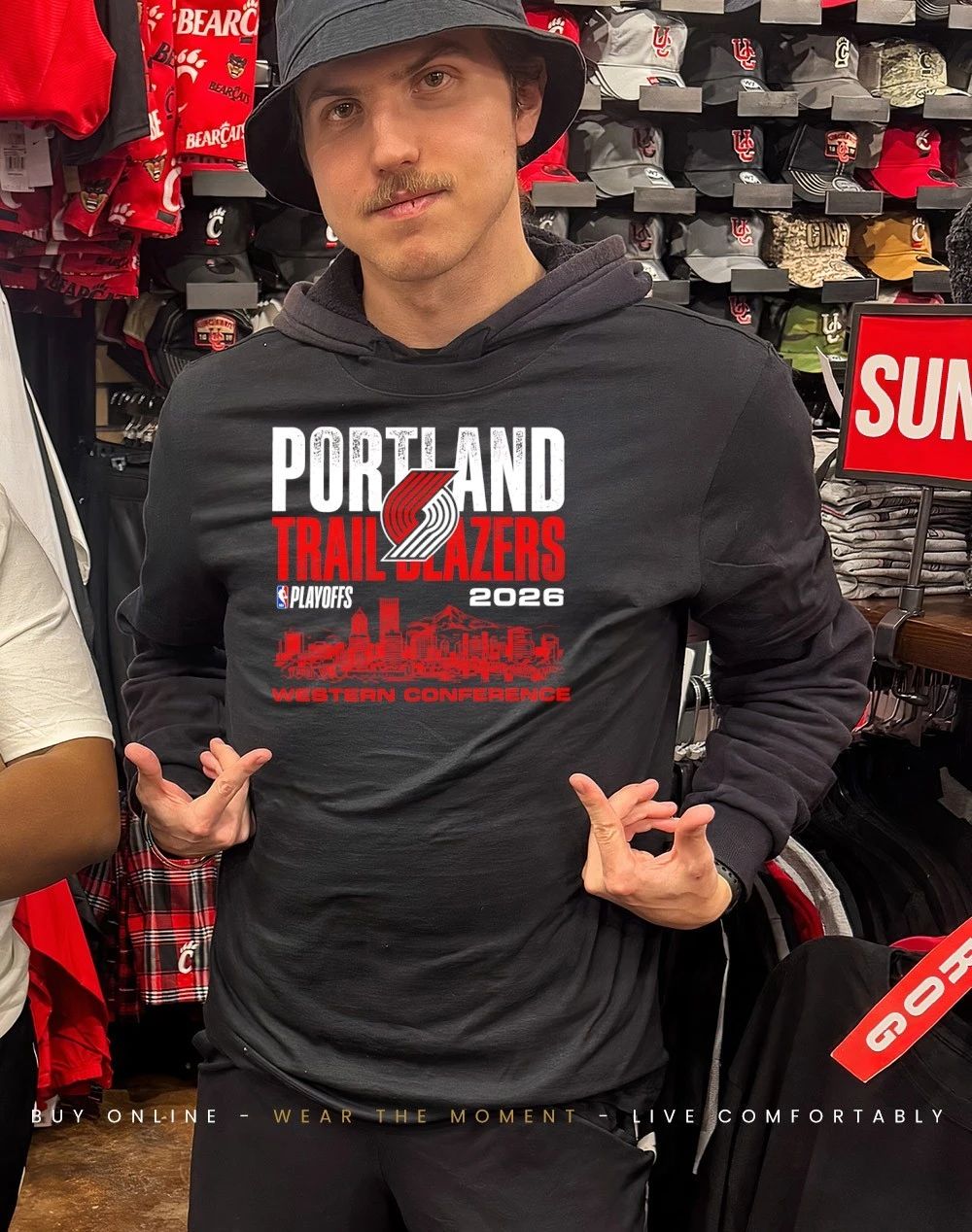 Portland Trail Blazers 2026 NBA Playoffs Western Conference Skyline Distressed shirt