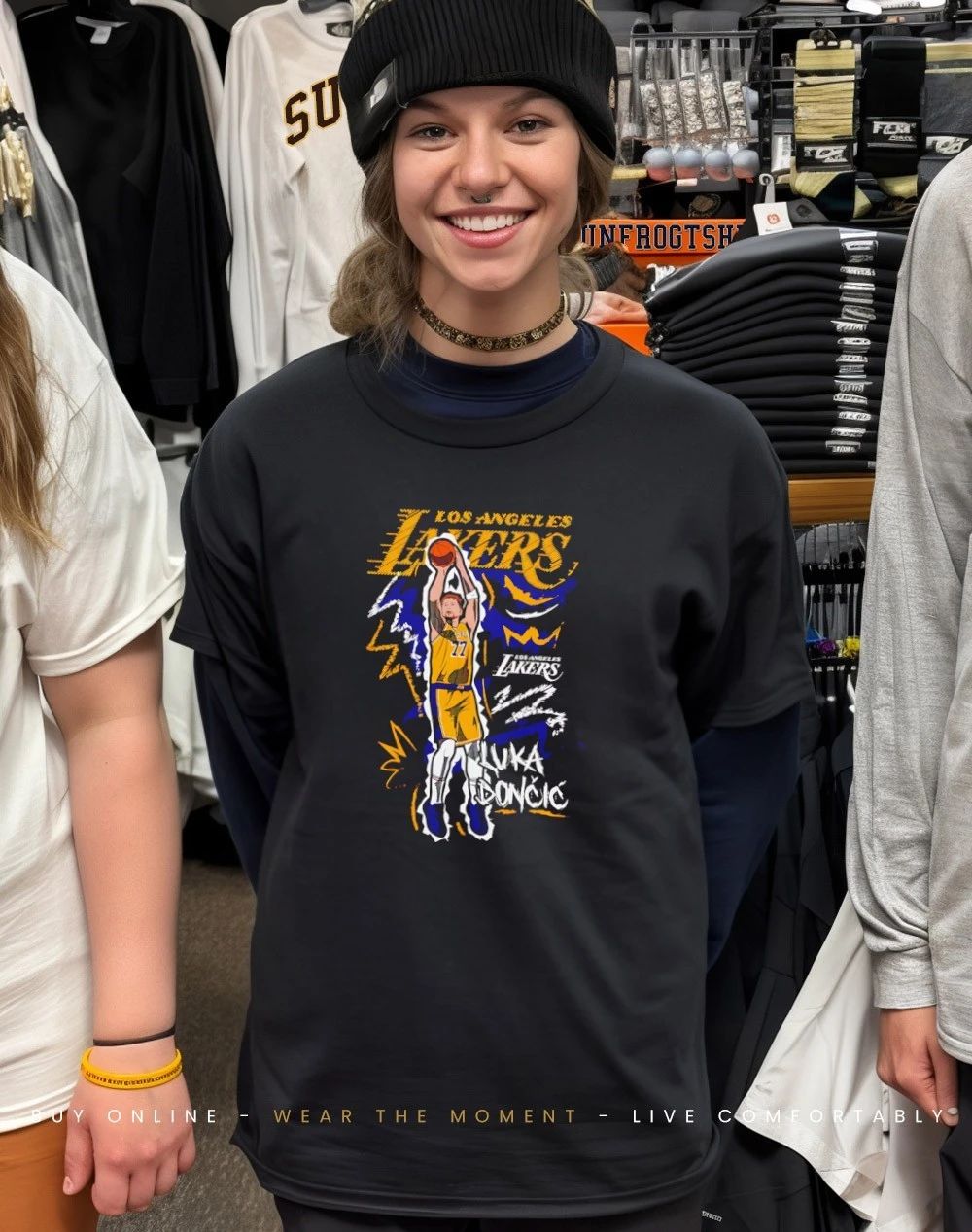 Luka Dončić Los Angeles Lakers Chalked Up Player paint shirt