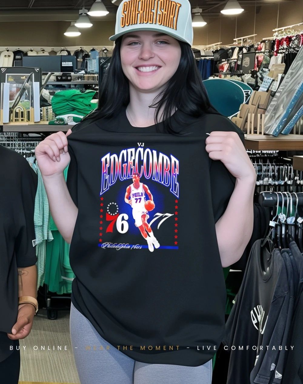 VJ Edgecombe Philadelphia 76ers Hype graphic shirt