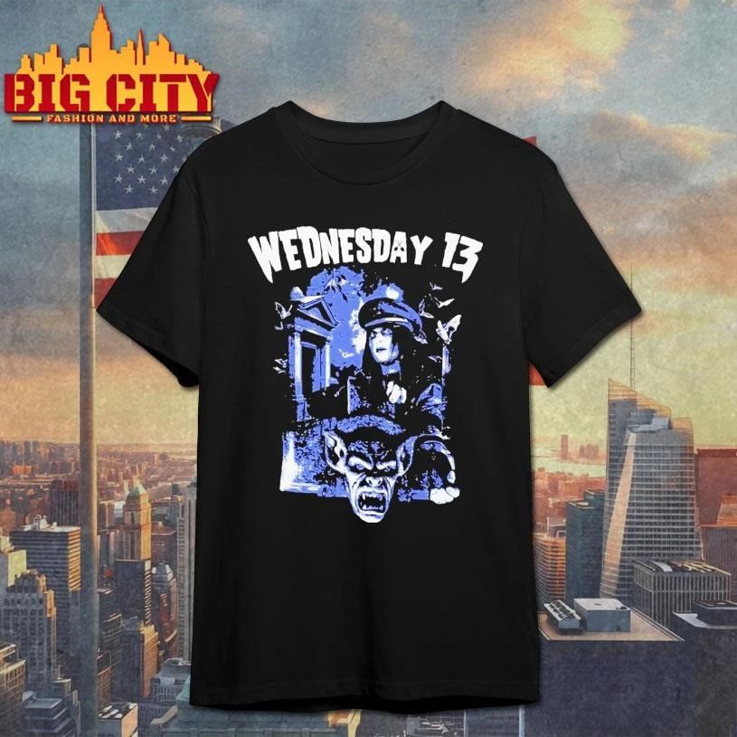 Wednesday 13 Cemetery Blue Shirt