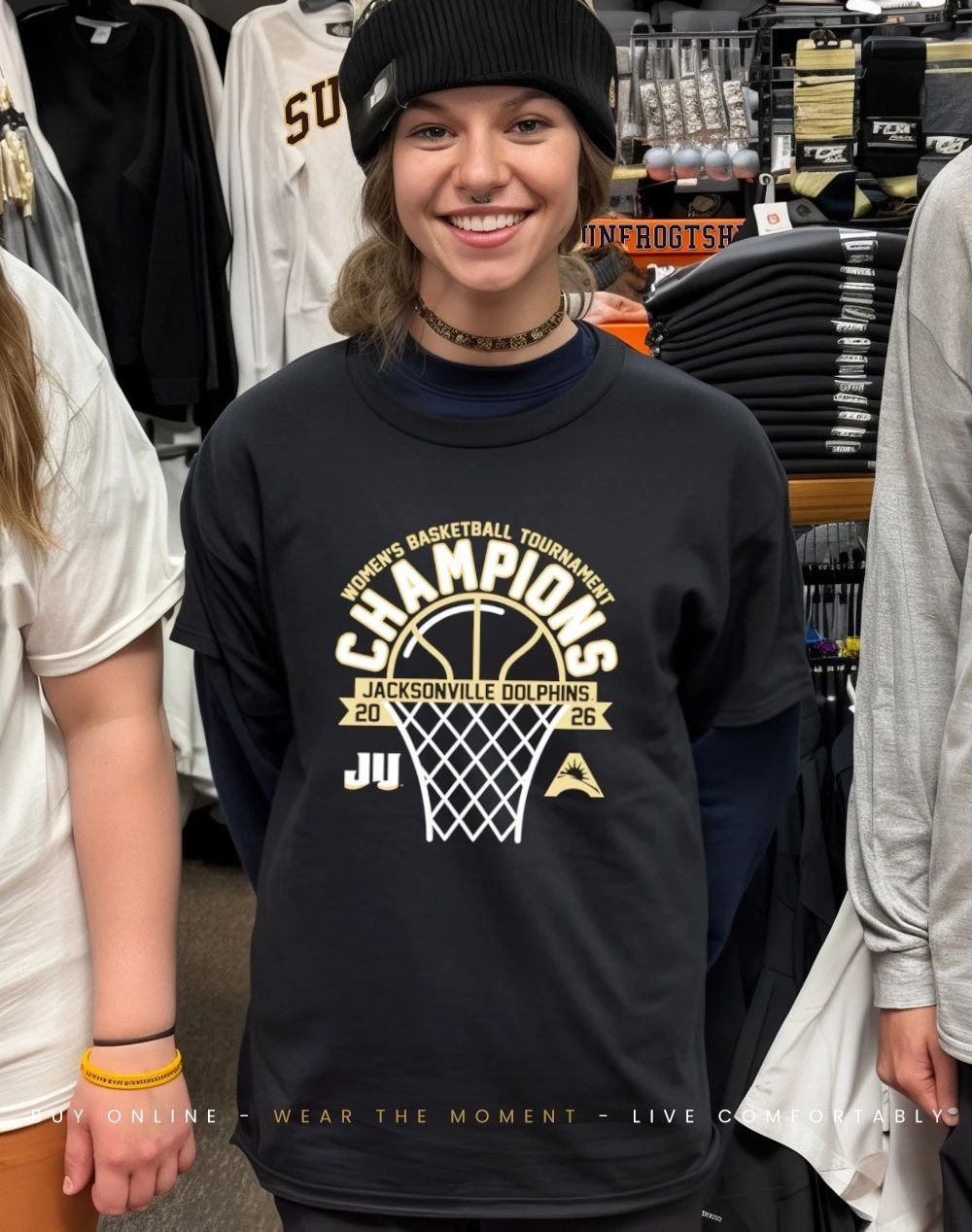 JU Dolphins 2026 ASUN Women’s Basketball Tournament Champions shirt
