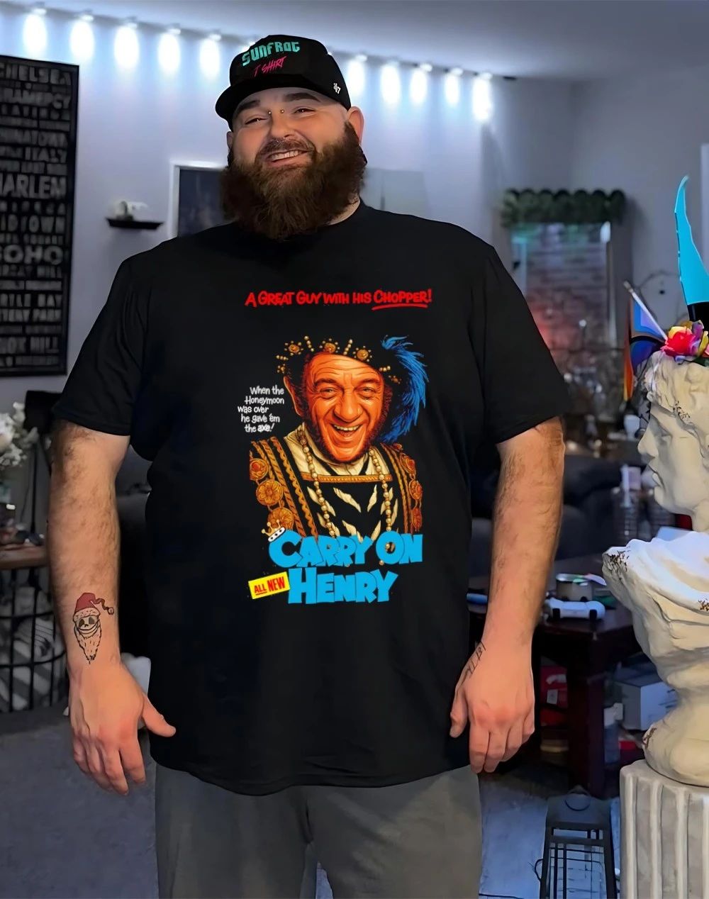 Carry on Henry all new a great guy with his chopper shirt