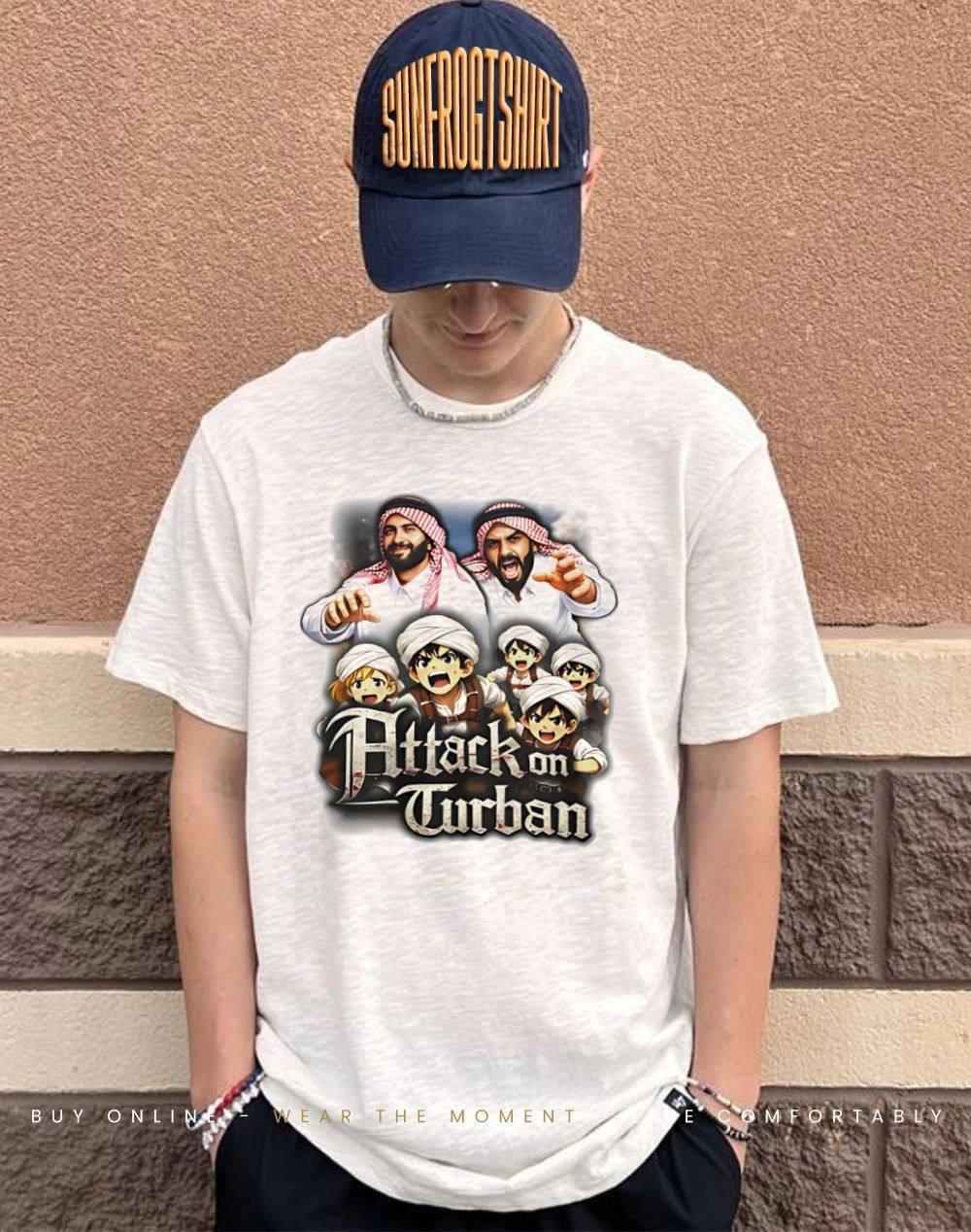 Attack on Turban graphic shirt
