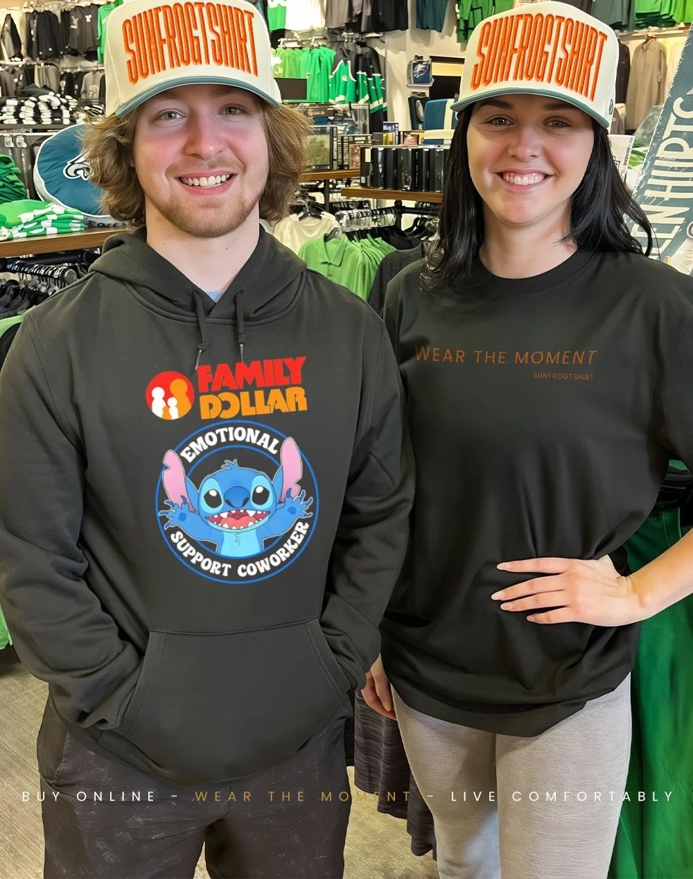 Family Dollar emotional support coworker Bluey shirt