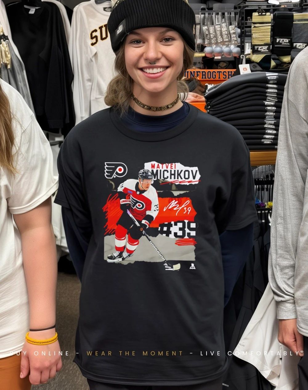 Philadelphia Flyers Matvei Michkov Fresh Ice signature shirt