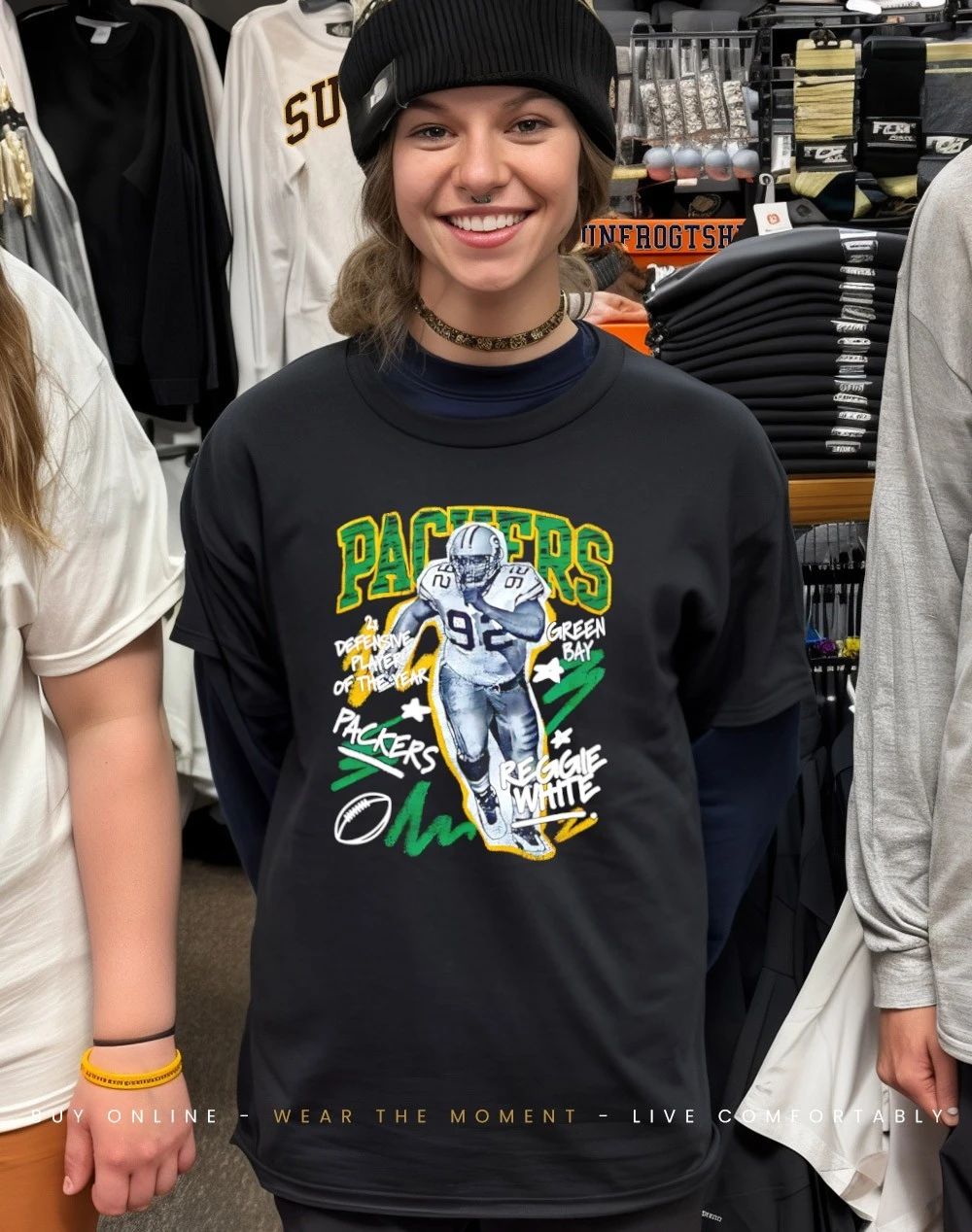 Reggie White Green Bay Packers Chalked Up Player paint shirt