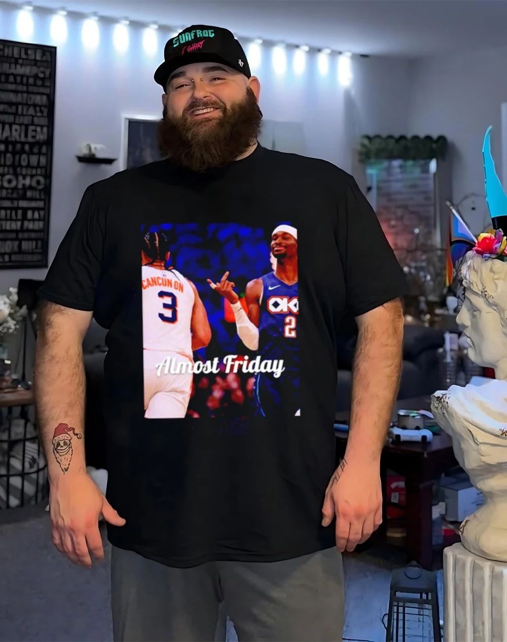 Almost Friday Ball Baseball Shai Gilgeous Alexander vs Cancun on shirt