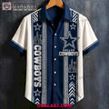 Dallas Cowboys Skyline Vintage Premium Hawaiian Shirt