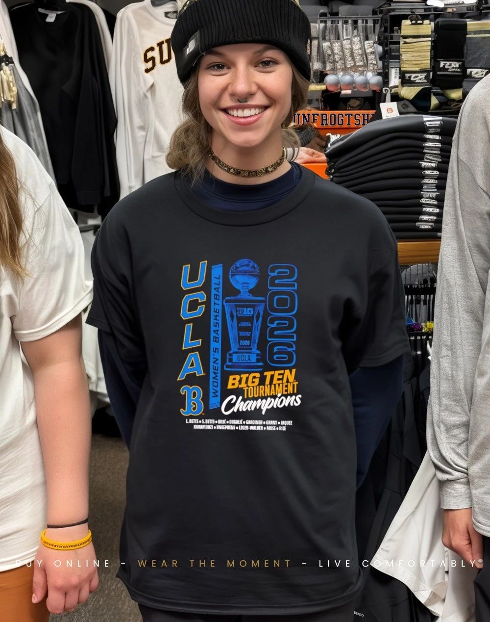 UCLA Bruins 2026 Big Ten Tournament Champions Trophy shirt