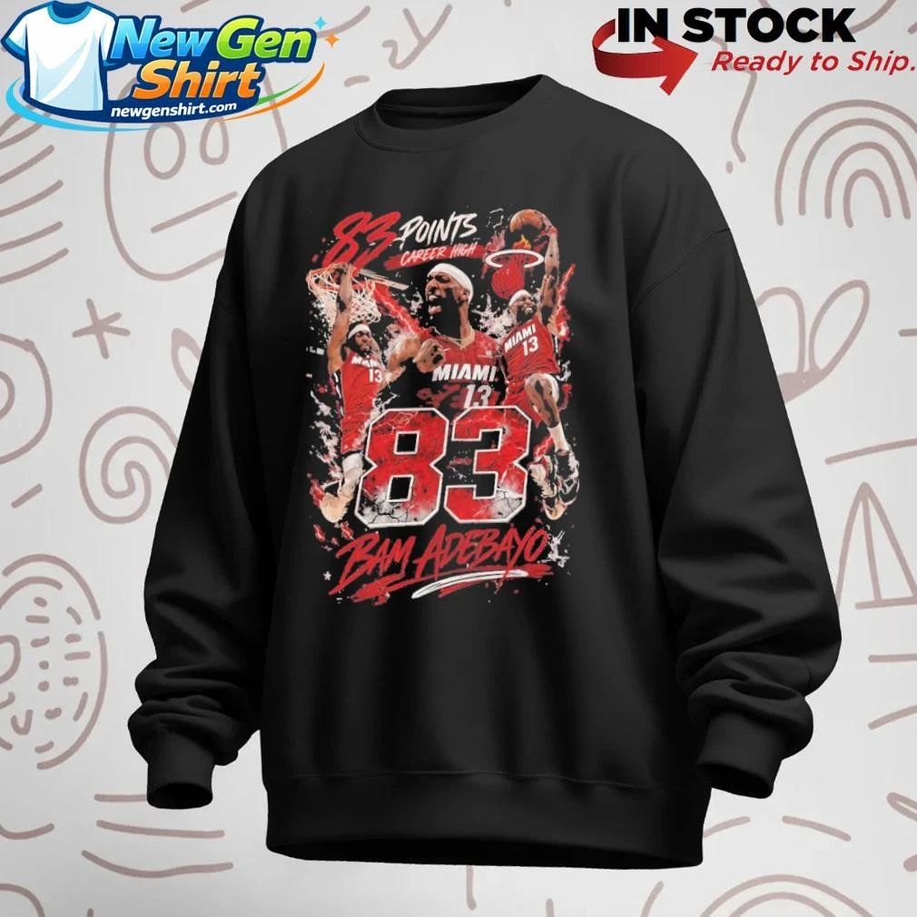 Bam Adebayo 83 Points Career High Shirt