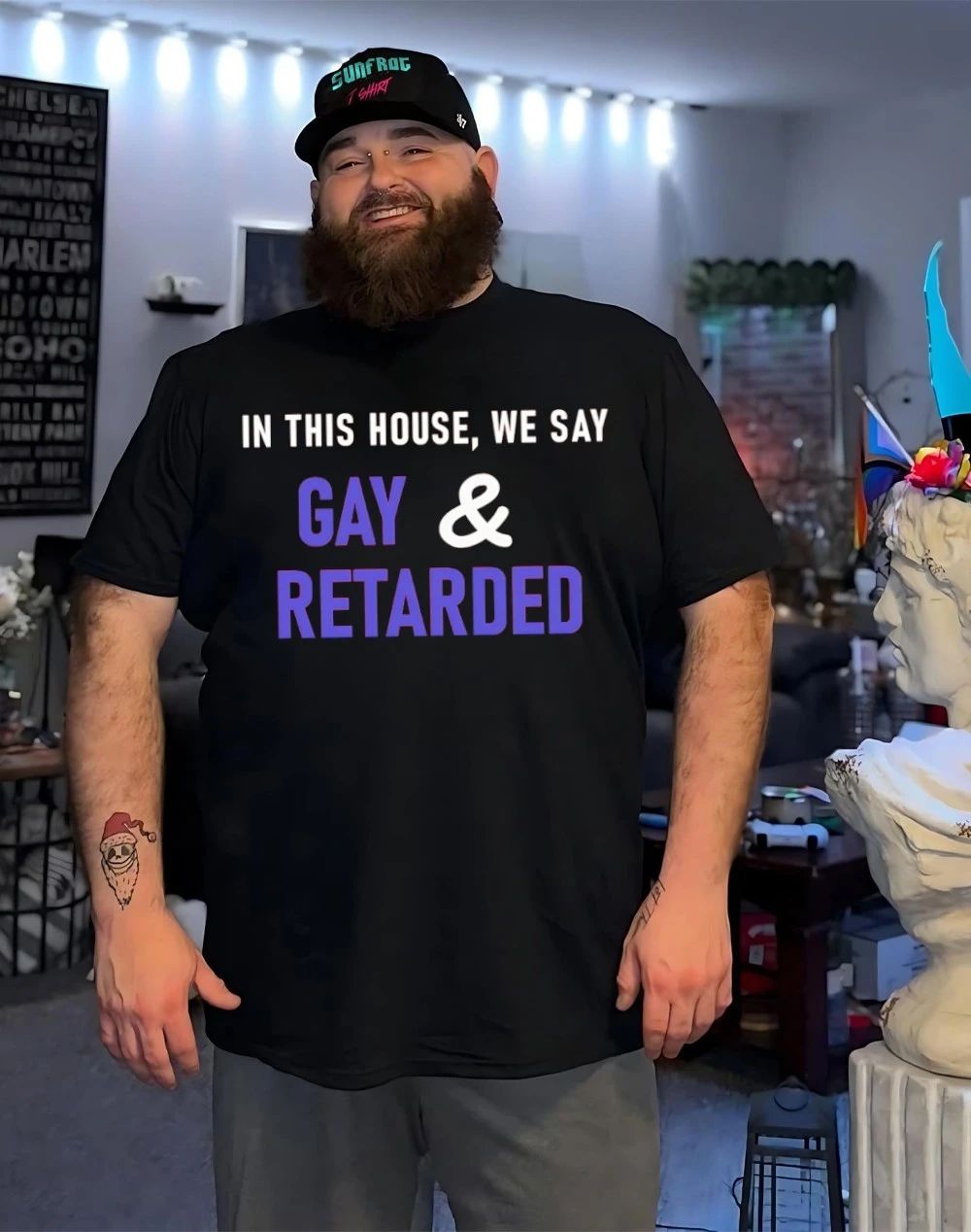 In This House we say Gay and Retarded shirt