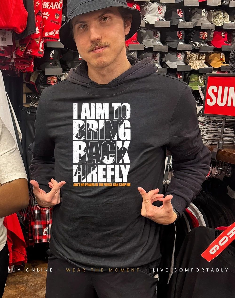 I aim to bring back firefly ain’t no power in the verse can stop me shirt