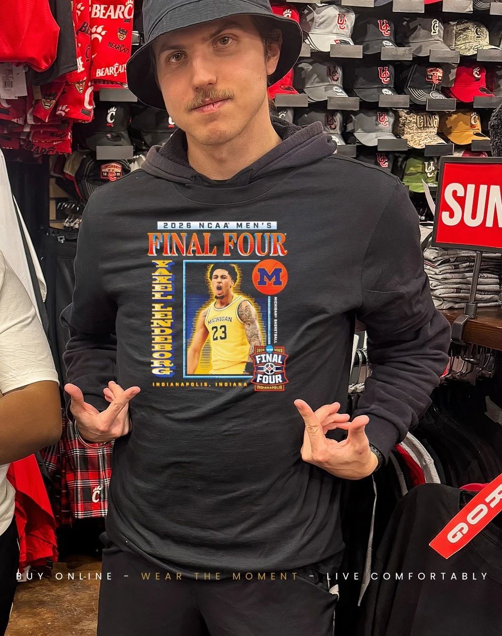 Yaxel Lendeborg Michigan Men’s Basketball March Madness 2026 Final Four graphic shirt