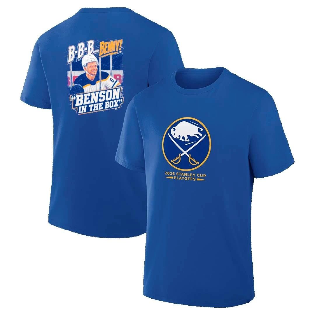 Buffalo Sabres BBB Benny Benson in the box front and back shirt