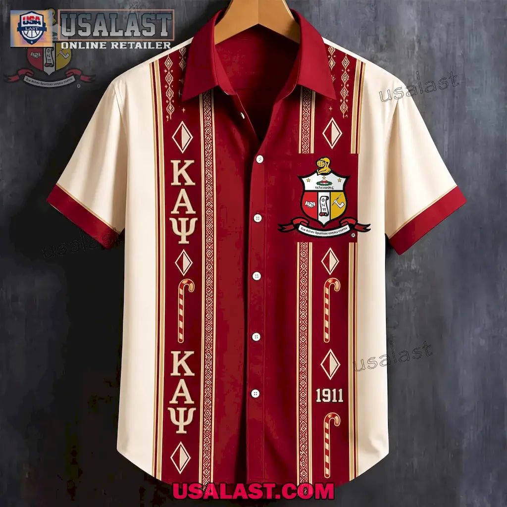 Kappa Alpha Psi 1911 Vintage Striped Premium Hawaiian Shirt