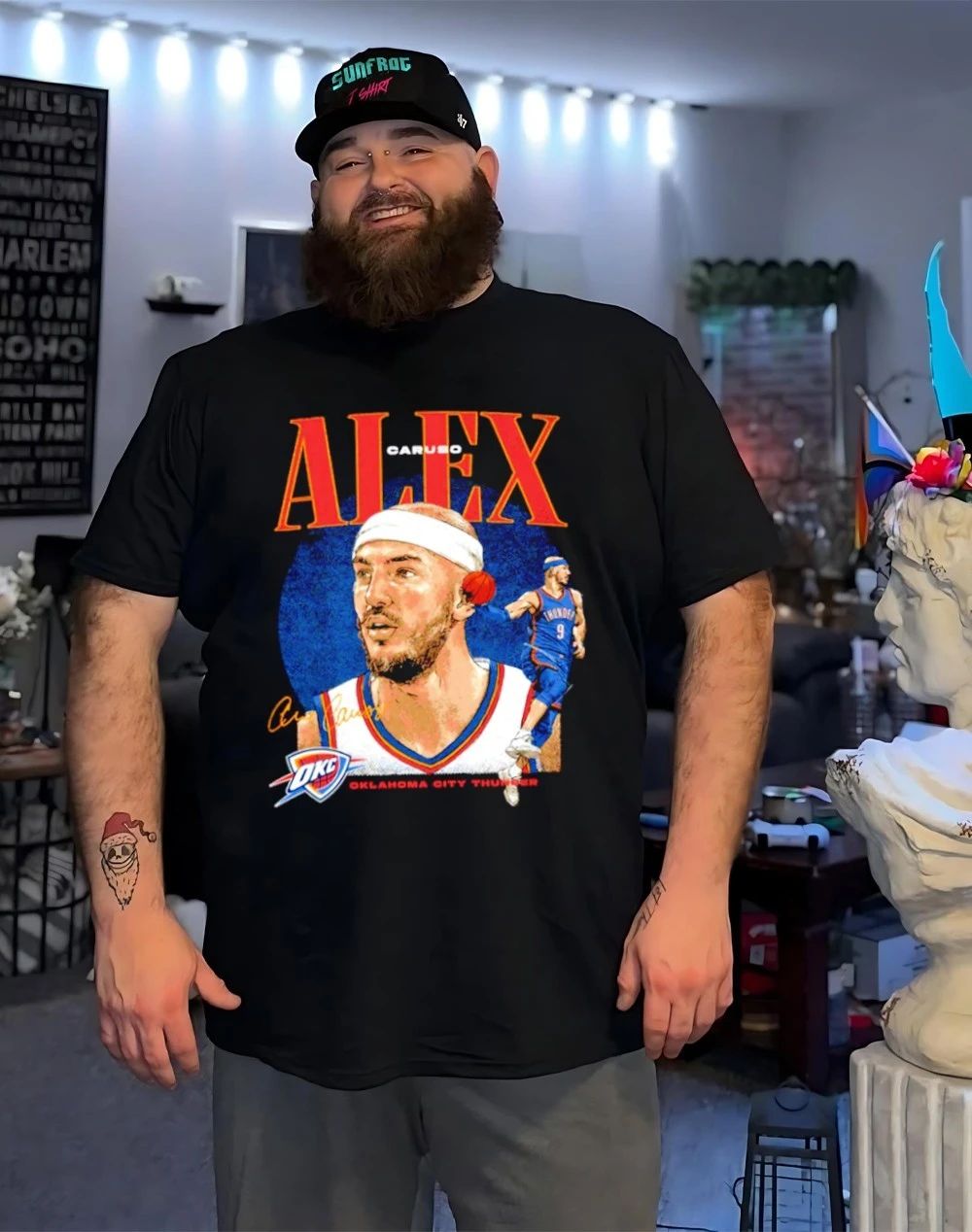 Alex Caruso Oklahoma City Thunder Dual signature shirt