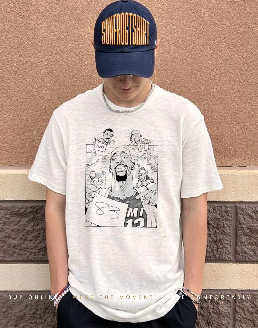 Wilt Bam Kobe 83 Basketball player comic shirt